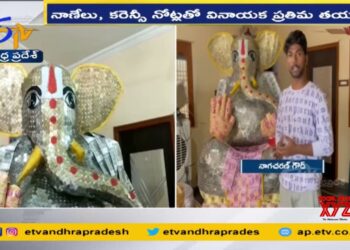 Ganesh Idol Decorated with Currency Notes | at Pamidi (Video)