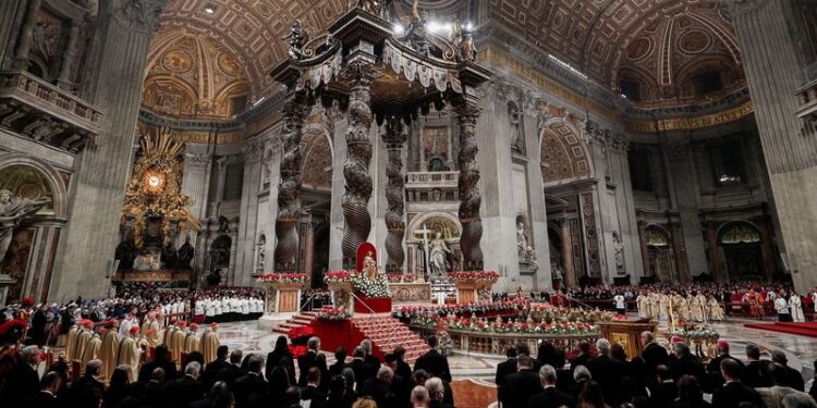 Remember the war weary and the poor, pope urges on Christmas Eve
