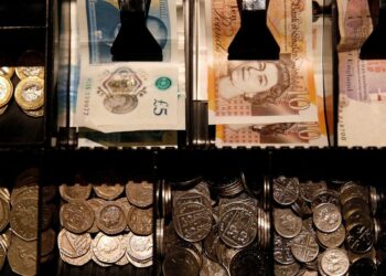 Sterling nudges up as UK inflation drops to 3-month low, jumps vs yen