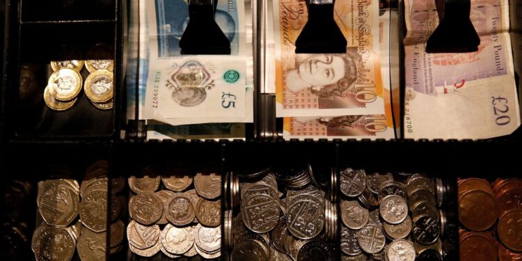 Sterling nudges up as UK inflation drops to 3-month low, jumps vs yen