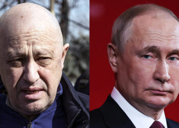 Mercenary chief claims to have taken key military HQ as Putin calls revolt ‘treason’