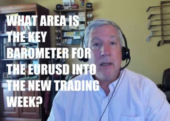 What area is the key barometer for the EURUSD in the new trading week?