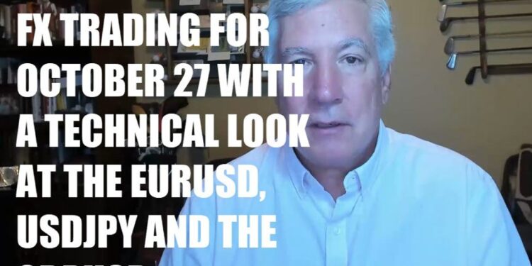 Kickstart your FX trading for October 27 with technical look at EURUSD, USDJPY and GBPUSD