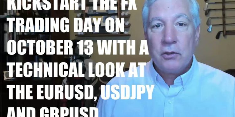 Kickstart your FX trading on October 13 with a technical look at EURUSD, USDJPY and GBPUSD