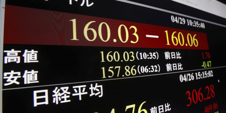 Japan’s yen falls to its weakest since 1990 against the dollar