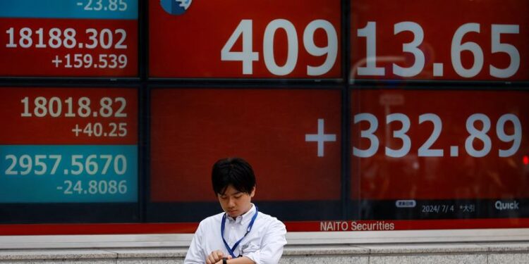 Asia stocks notch records; pound calm after Labour landslide