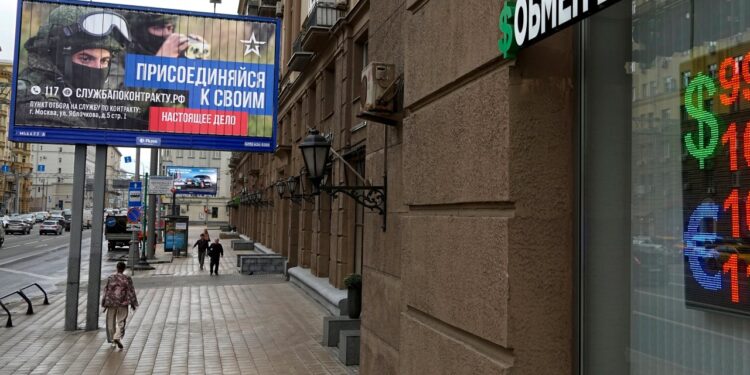 Russian central bank hikes rates to fight inflation fueled by military spending in growing economy