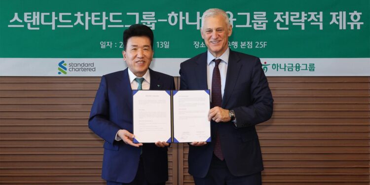 Hana Financial strengthens partnership with SC Group in digital, global biz