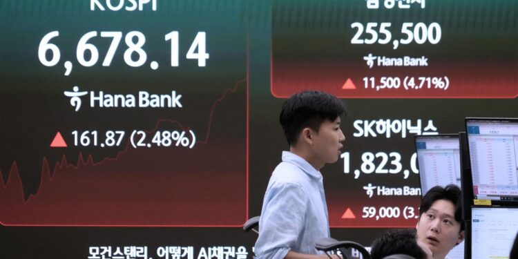 AI stocks lead Wall Street higher, even as Brent oil’s price tops $91 | Ap