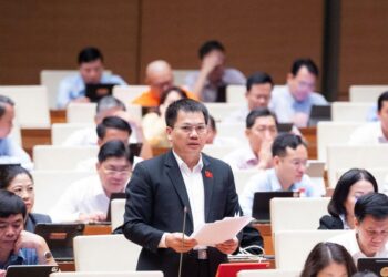 National Assembly deputies from Lam Dong province contribute suggestions to improve laws on banking and anti-money laundering.