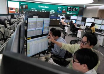 Shares are mostly higher in Asia, with Kospi up 4%, while oil prices gain